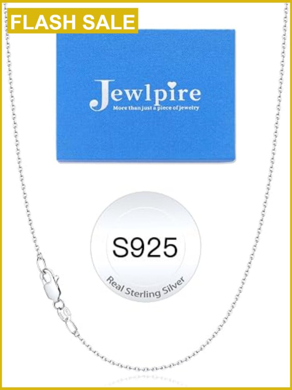 925 Sterling Silver Cable Chain Necklace for Women, 1mm-1.2mm, Lobster Clasp,